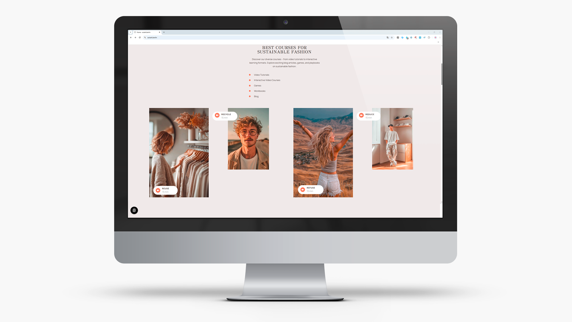 autark.berlin Website Mockup