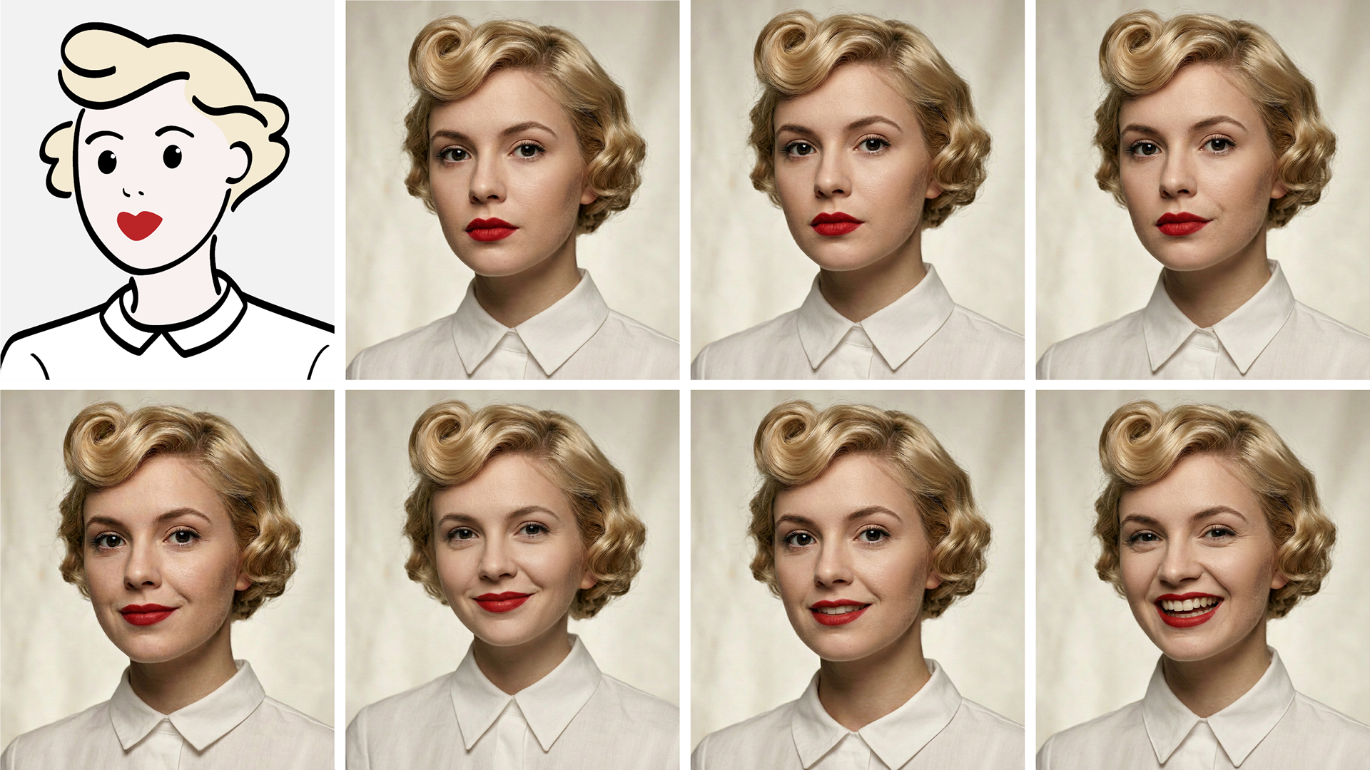 Schmandmarie Portraitvarianten