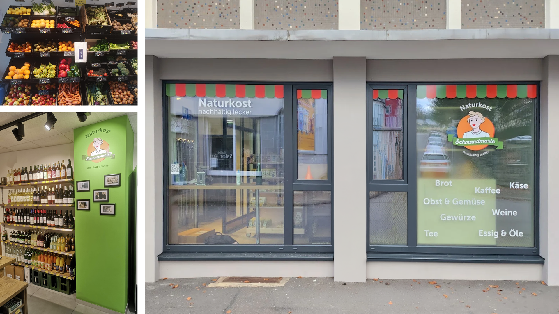 Schmandmarie Ladengestaltung und Schaufenster